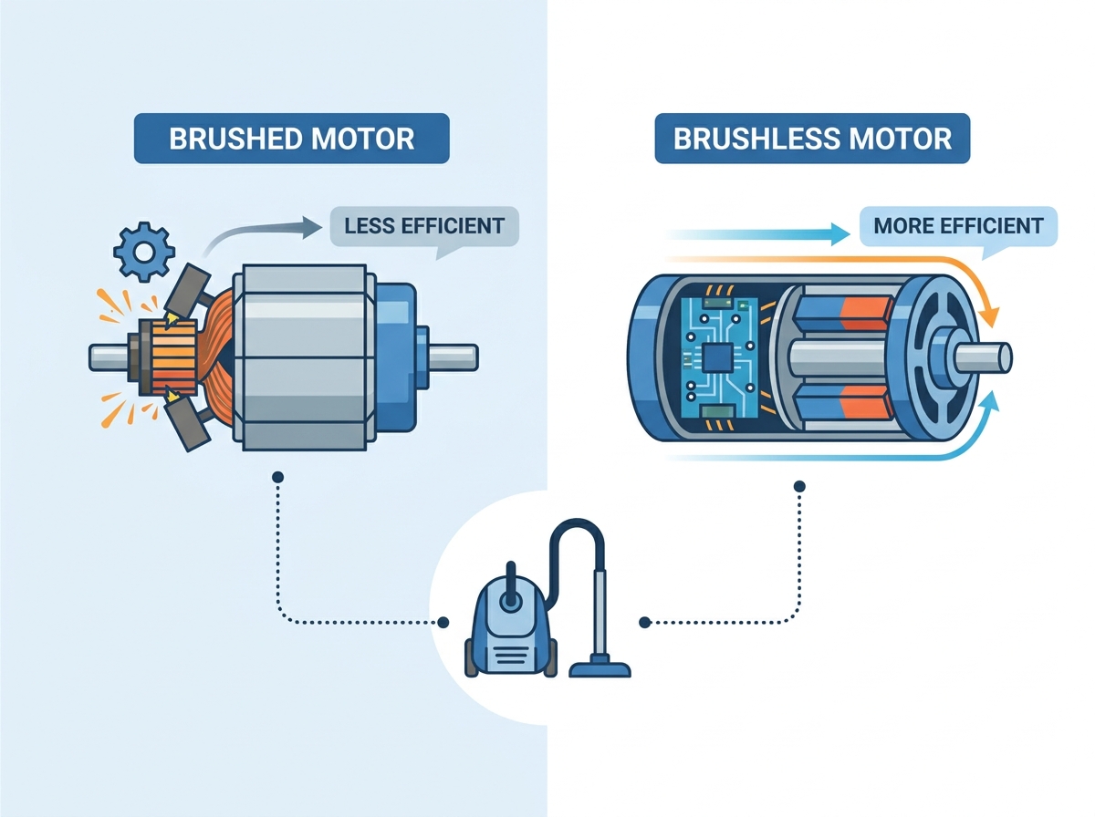 Brushed vs Brushless Vacuum Motor Components