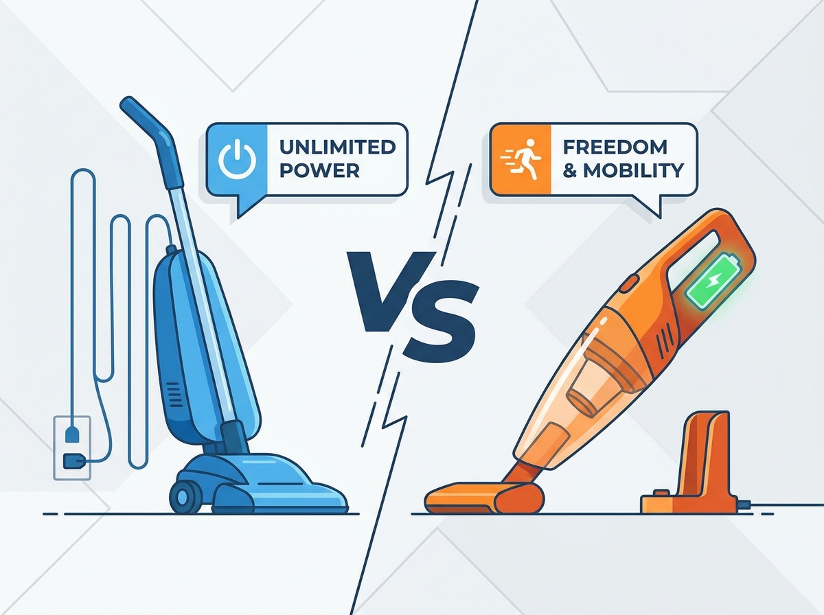 Corded vs Cordless Vacuum Comparison